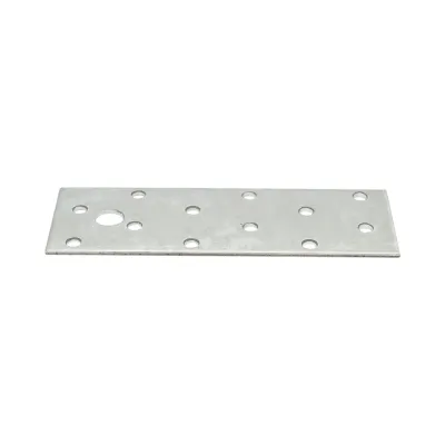 Element de imbinare plat 120x40mm, grosime 2mm, otel zincat - imagine 2