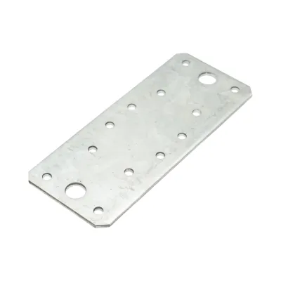 Element de imbinare plat 135x55mm, grosime 2.5mm, otel zincat