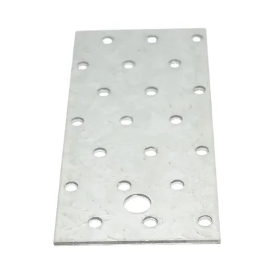 Element de imbinare plat 140x60mm, grosime 2mm, otel zincat - imagine 3