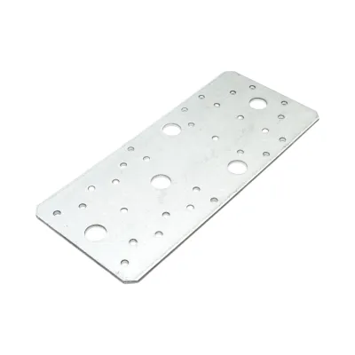 Element de imbinare plat 204x90mm, grosime 3mm, otel zincat