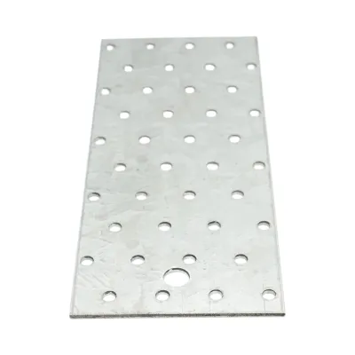 Placa perforata 80x200mm, grosime 2mm, otel zincat - imagine 3