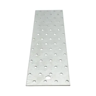 Placa perforata 80x300mm, grosime 2mm, otel zincat - imagine 3