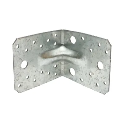 Vinclu de imbinare cu intaritura 105x105x90mm, grosime 2.5mm, otel zincat - imagine 2