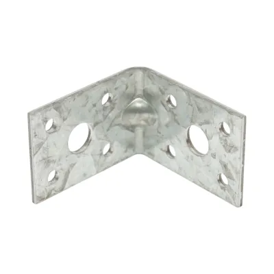 Vinclu de imbinare cu intaritura 50x50x35mm, grosime 2.5mm, otel zincat - imagine 2