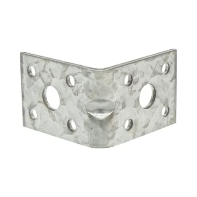 Vinclu de imbinare cu intaritura 50x50x35mm, grosime 2.5mm, otel zincat - imagine 3