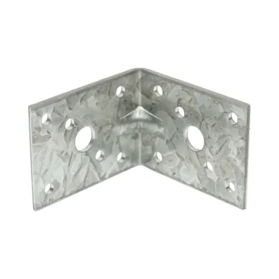 Vinclu de imbinare cu intaritura 60x60x45mm, grosime 2.5mm, otel zincat - imagine 2
