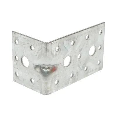 Vinclu de imbinare cu intaritura 90x55x55mm, grosime 2mm, otel zincat - imagine 3