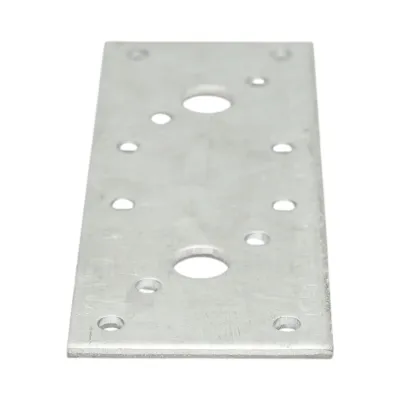 Element de imbinare plat 116x45mm, grosime 2.5mm, otel zincat - imagine 3