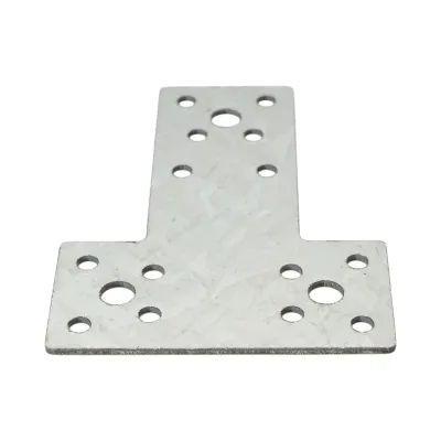 Element de imbinare tip T 80x68x38mm, grosime 2.5mm, otel zincat - imagine 3