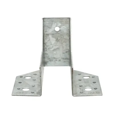 Papuc grinda tip A 40x100mm, grosime 2mm, otel zincat - imagine 2