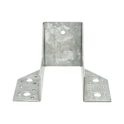 Papuc grinda tip A 60x100mm, grosime 2mm, otel zincat - imagine 2