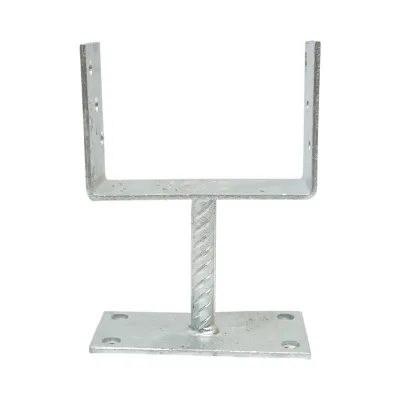 Papuc reazem cu talpa fixa 141x60x102mm, grosime 5mm, otel zincat - imagine 2