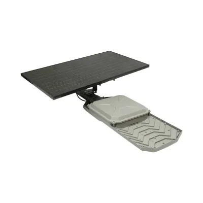 Lampa LED iluminat stradal 300W, 6500K cu panou solar 40W, baterie LiFePO4 45000mAh, telecomanda si suport prindere Breckner Germany - imagine 11
