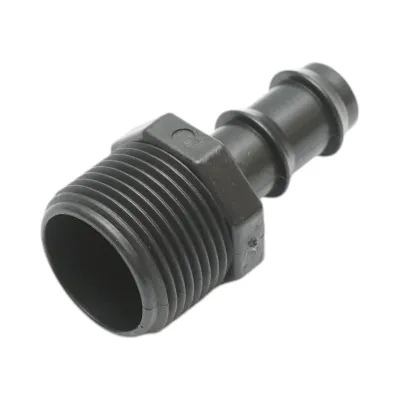 Racord drept picurare D16mm filet exterior 3/4 pentru tub, furtun irigare - imagine 3