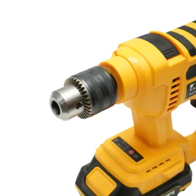 Bormasina cu percutie 720W cu 2 acumulatori 21V, 2Ah Li-ion, LED, brushless, mandrina 13mm, 2 trepte viteza, turatie 0-1700rpm - imagine 7