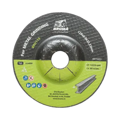 Disc polizare metal T27 125x6.0x22.23mm pentru flex