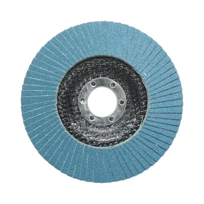 Disc lamelar abraziv cu zirconiu 125x22.23mm T29 R120 pentru slefuire, polizare metal si inox - imagine 2