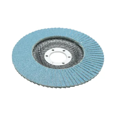 Disc lamelar abraziv cu zirconiu 125x22.23mm T29 R120 pentru slefuire, polizare metal si inox - imagine 4