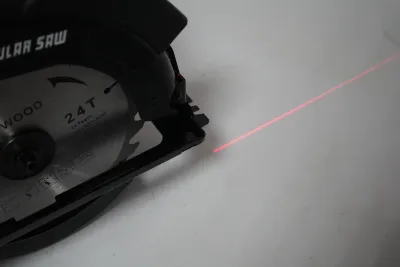 Fierastrau circular de mana cu laser 1050W, 220V, disc 185mm, taiere unghi 0-45°, turatie 5000rpm - imagine 10