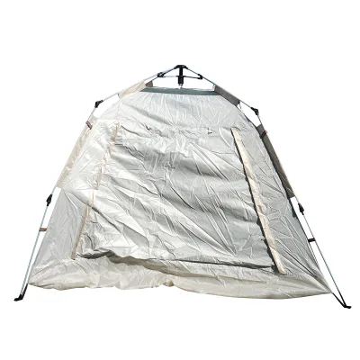 Cort camping 2 persoane pliabil automat pop-up, deschidere 4 parti, plasa anti-insecte, impermeabil 240x240x155cm - imagine 3