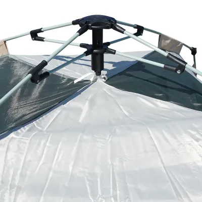 Cort camping 2 persoane pliabil automat pop-up, deschidere 4 parti, plasa anti-insecte, impermeabil 240x240x155cm - imagine 6