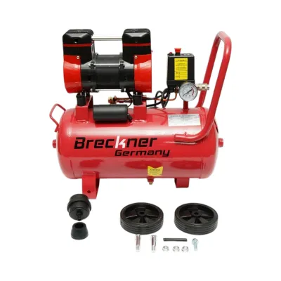 Compresor aer 24L, motor 2 cilindri 1kW/1.3CP, presiune maxima 8 bar, volum aer aspirat 130 L/min Breckner Germany - imagine 6
