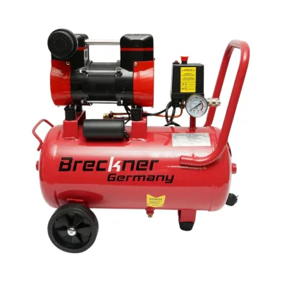 Compresor aer 24L, motor 2 cilindri 1kW/1.3CP, presiune maxima 8 bar, volum aer aspirat 130 L/min Breckner Germany - imagine 2