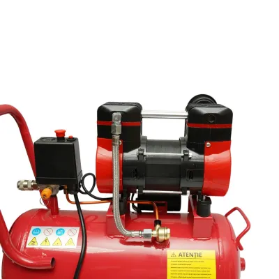 Compresor aer 24L, motor 2 cilindri 1kW/1.3CP, presiune maxima 8 bar, volum aer aspirat 130 L/min Breckner Germany - imagine 9