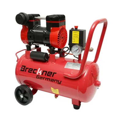Compresor aer 24L, motor 2 cilindri 1kW/1.3CP, presiune maxima 8 bar, volum aer aspirat 130 L/min Breckner Germany