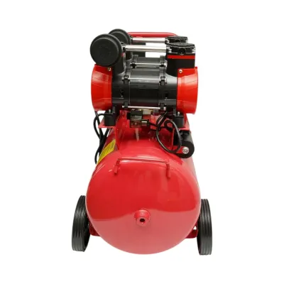 Compresor aer 50L fara ulei silentios, 2 motoare 4 cilindri 1.5kW/2CP, presiune maxima 8 bar, volum aer aspirat 250L/min - imagine 4