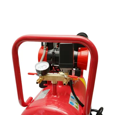 Compresor aer 50L fara ulei silentios, 2 motoare 4 cilindri 1.5kW/2CP, presiune maxima 8 bar, volum aer aspirat 250L/min - imagine 9