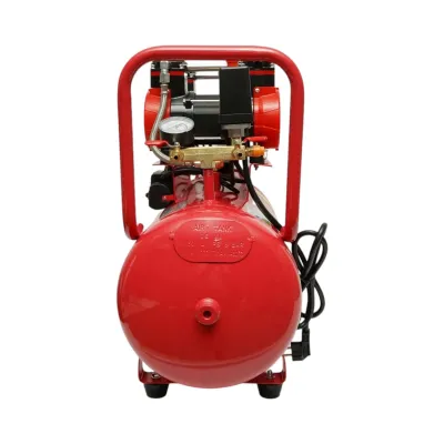 Compresor aer 50L fara ulei silentios, 2 motoare 4 cilindri 1.5kW/2CP, presiune maxima 8 bar, volum aer aspirat 250L/min - imagine 7