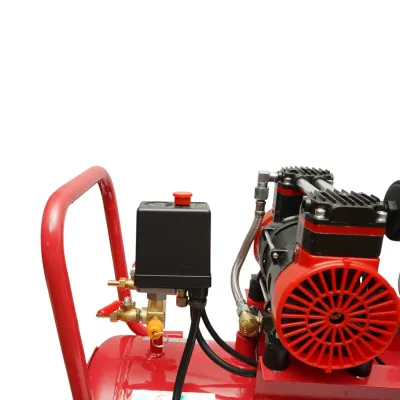 Compresor aer 50L fara ulei silentios, 2 motoare 4 cilindri 1.5kW/2CP, presiune maxima 8 bar, volum aer aspirat 250L/min - imagine 11