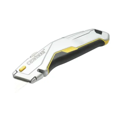 Cutit cutter profesional cu lama otel 19mm SK5 retractabila, corp aluminiu Heavy Duty Crownman - imagine 4