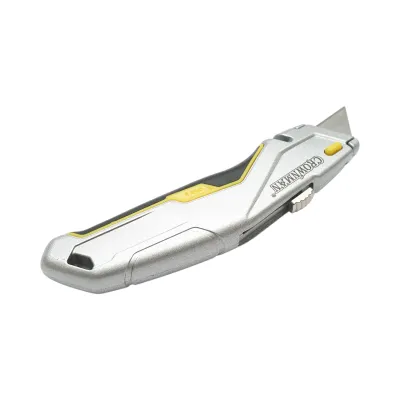 Cutit cutter profesional cu lama otel 19mm SK5 retractabila, corp aluminiu Heavy Duty Crownman - imagine 5