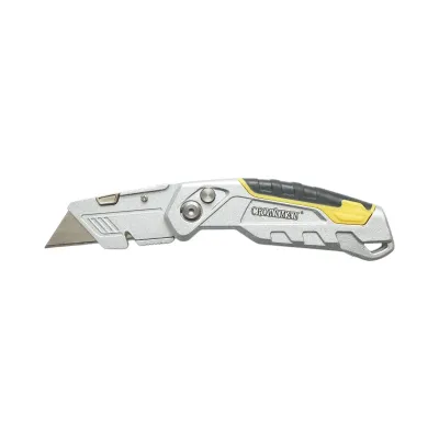 Cutit cutter profesional pliabil cu lama otel 19mm SK5, corp aluminiu Heavy Duty Crownman