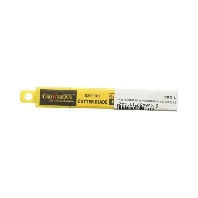 Set 10 lame cutter profesionale 9x100mm din otel carbon Crownman - imagine 2