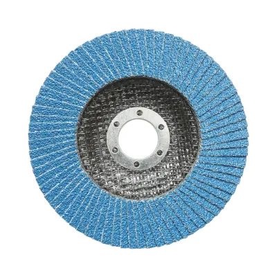 Disc lamelar abraziv cu zirconiu 125x22mm T27 ZA40 pentru slefuire, polizare metal si inox Breckner Germany - imagine 2