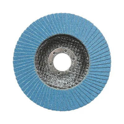 Disc lamelar abraziv cu zirconiu 125x22mm T27 ZA100 pentru slefuire, polizare metal si inox Breckner Germany - imagine 2
