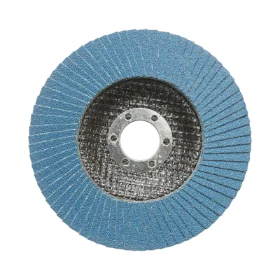 Disc lamelar abraziv cu zirconiu 125x22mm T27 ZA120 pentru slefuire, polizare metal si inox Breckner Germany - imagine 2