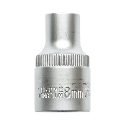 Cheie tubulara 8mm, patrat 1/2 inch Cr-V Crownman - imagine 2