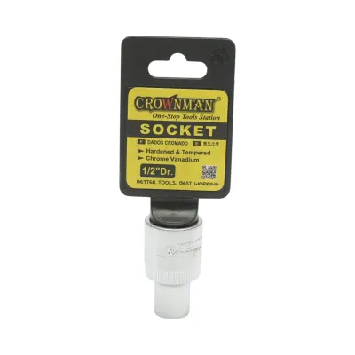 Cheie tubulara 8mm, patrat 1/2 inch Cr-V Crownman