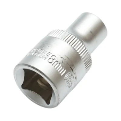 Cheie tubulara 8mm, patrat 1/2 inch Cr-V Crownman - imagine 4