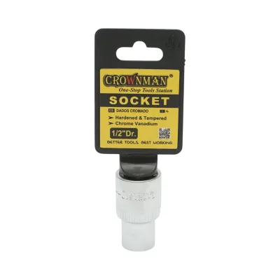 Cheie tubulara 10mm, patrat 1/2 inch Cr-V Crownman