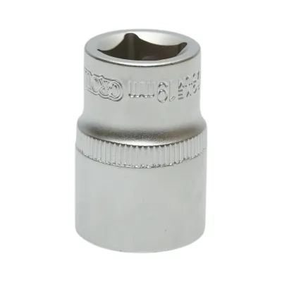 Cheie tubulara 19mm, patrat 1/2 inch Cr-V Crownman - imagine 2