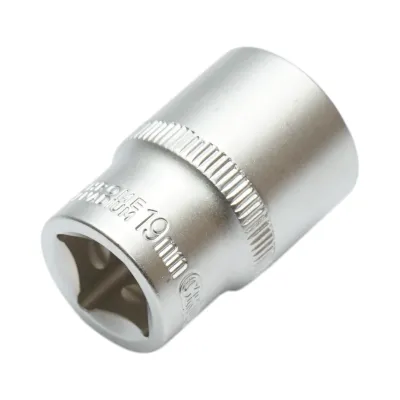 Cheie tubulara 19mm, patrat 1/2 inch Cr-V Crownman - imagine 4