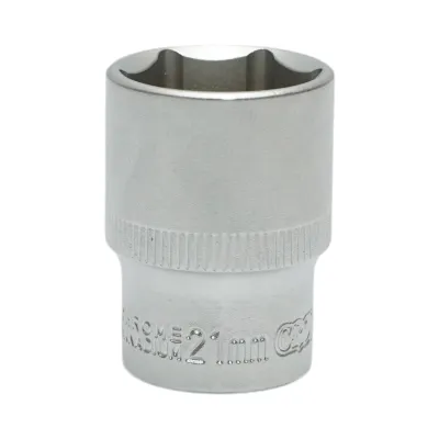 Cheie tubulara 21mm, patrat 1/2 inch Cr-V Crownman - imagine 2