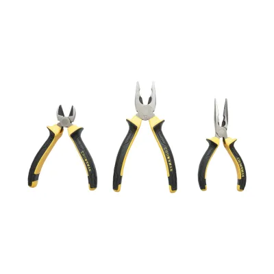 Set 3 clesti patent combinat 200mm, sfic 165mm, varf ascutit 165mm profesional Crownman - imagine 3