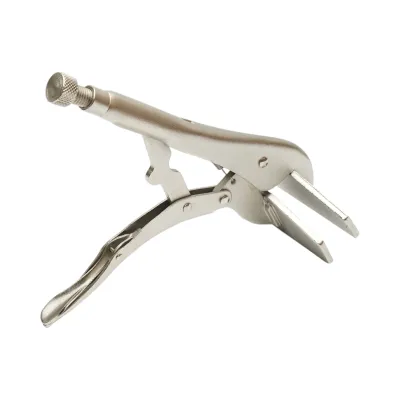 Cleste autoblocant cu falci late 250mm profesional Crownman - imagine 3