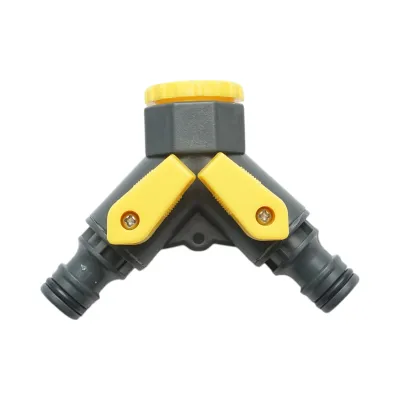Conector rapid 2 cai furtun gradina 1/2-3/4 Crownman